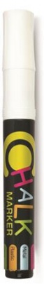 Krétamarker, 2,5 mm, 1 db/bliszter, FLEXOFFICE "Chalkmarker", fehér